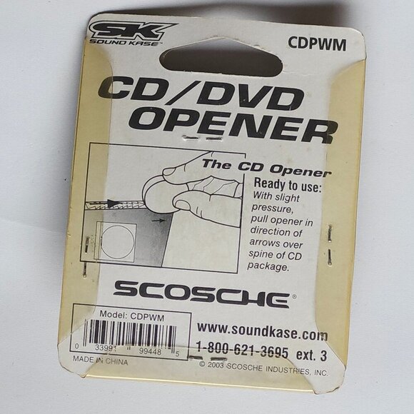 FUN RETRO CD/DVD Opener Retro Smiley Face Y2K BNIP Old Stock Key Chain - Picture 2 of 2